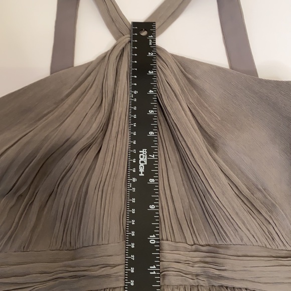 J Crew Halter Taupe Dress Size 8Petite - Picture 9 of 11